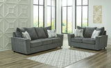 Stairatt - Living Room Set Dark Gray 2 Pc. Sofa, Loveseat by Signature Design by Ashley® | Bel Furniture