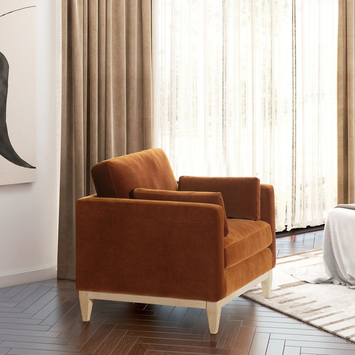 Knox - Modern Farmhouse Arm Chair - view 2