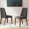 Lyncott - Dining Uph Side Chair (Set of 2) Dark Gray by Signature Design by Ashley® | Bel Furniture