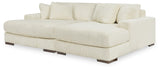Lindyn - Sectional Beige 2 Pc. Super Chaise Sectional by Signature Design by Ashley® | Bel Furniture