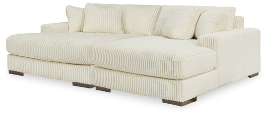 Lindyn - Sectional Beige 2 Pc. Super Chaise Sectional by Signature Design by Ashley® | Bel Furniture