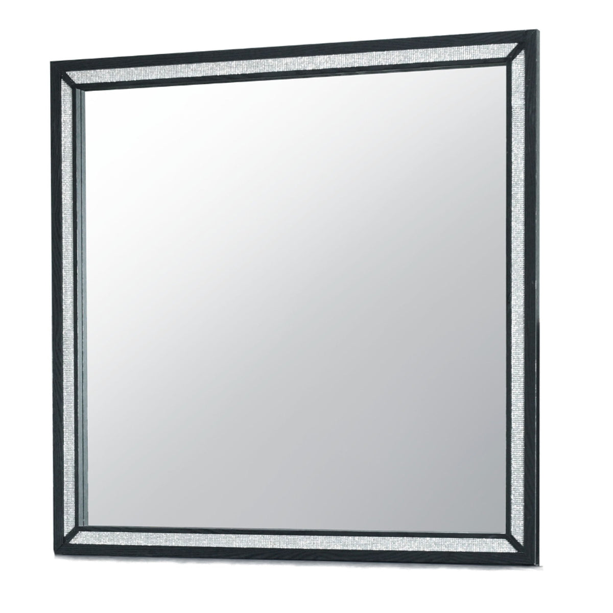 Carlos - Mirror - Black by Global Furniture USA | Bel Furniture