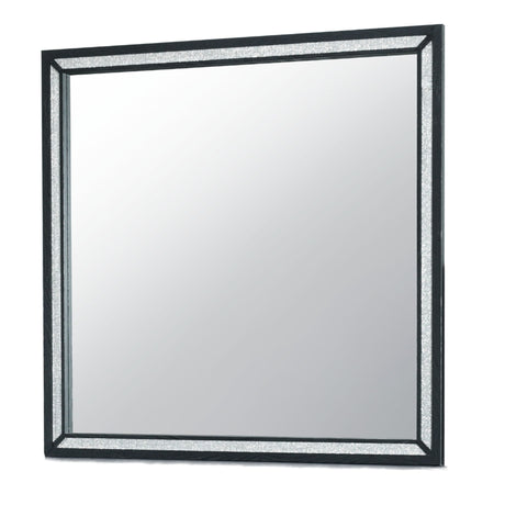 Carlos - Mirror - Black by Global Furniture USA | Bel Furniture