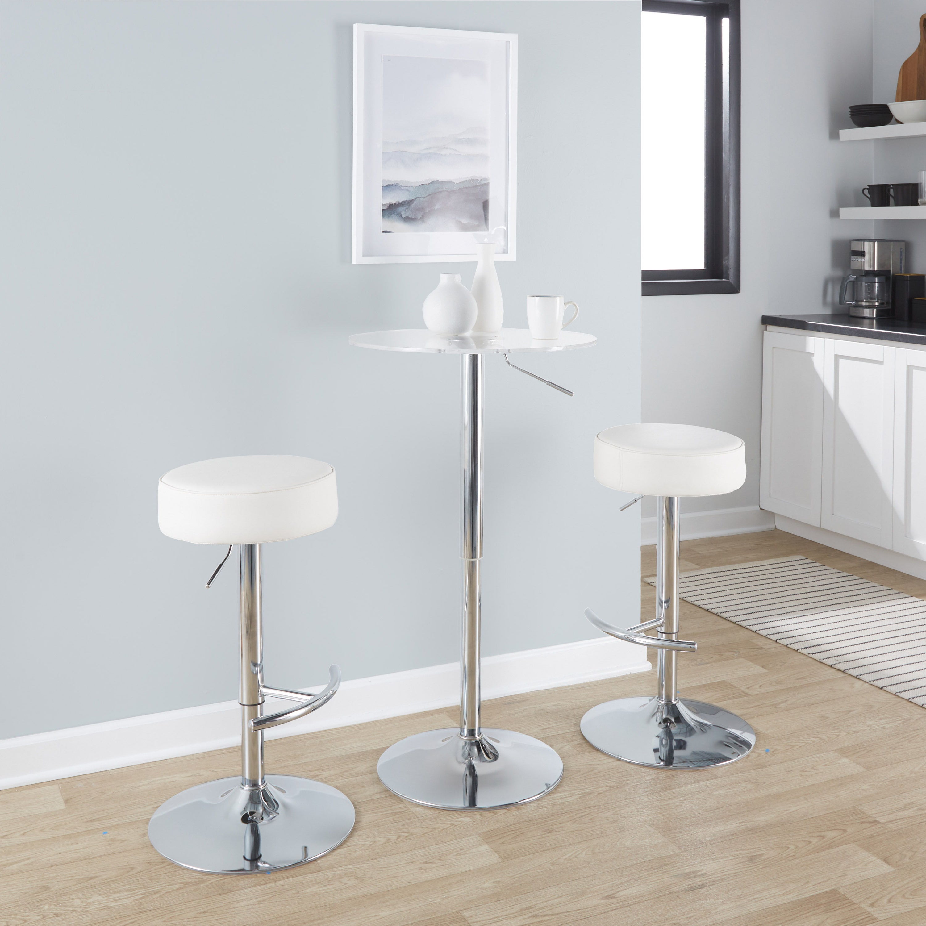 Adjustable Contemporary Bar Table