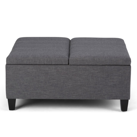 Ellis - Coffee Table Storage Ottoman Contemporary Design - view 3