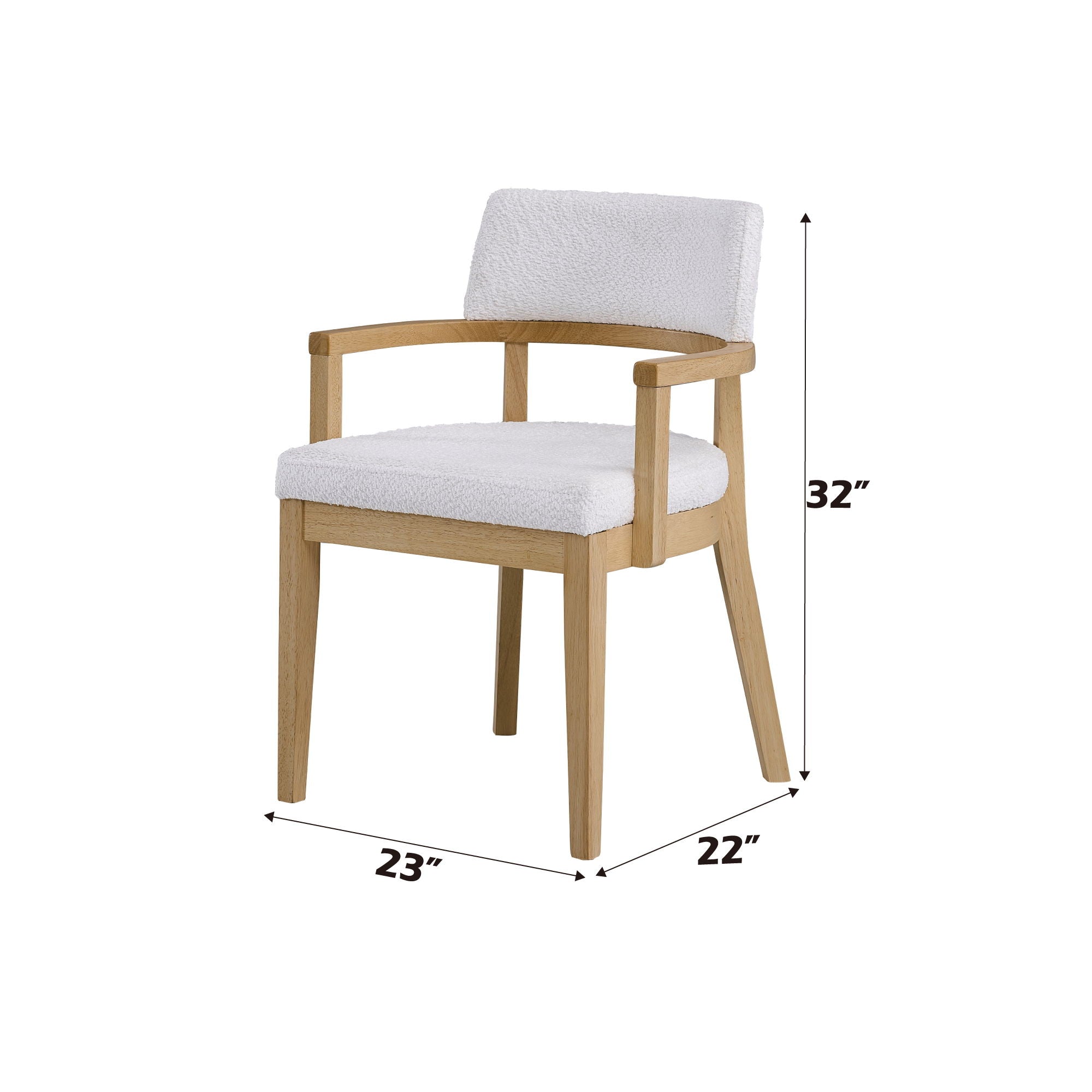 Kasem - Gorge Fabric Side Chair (Set of 2) - White