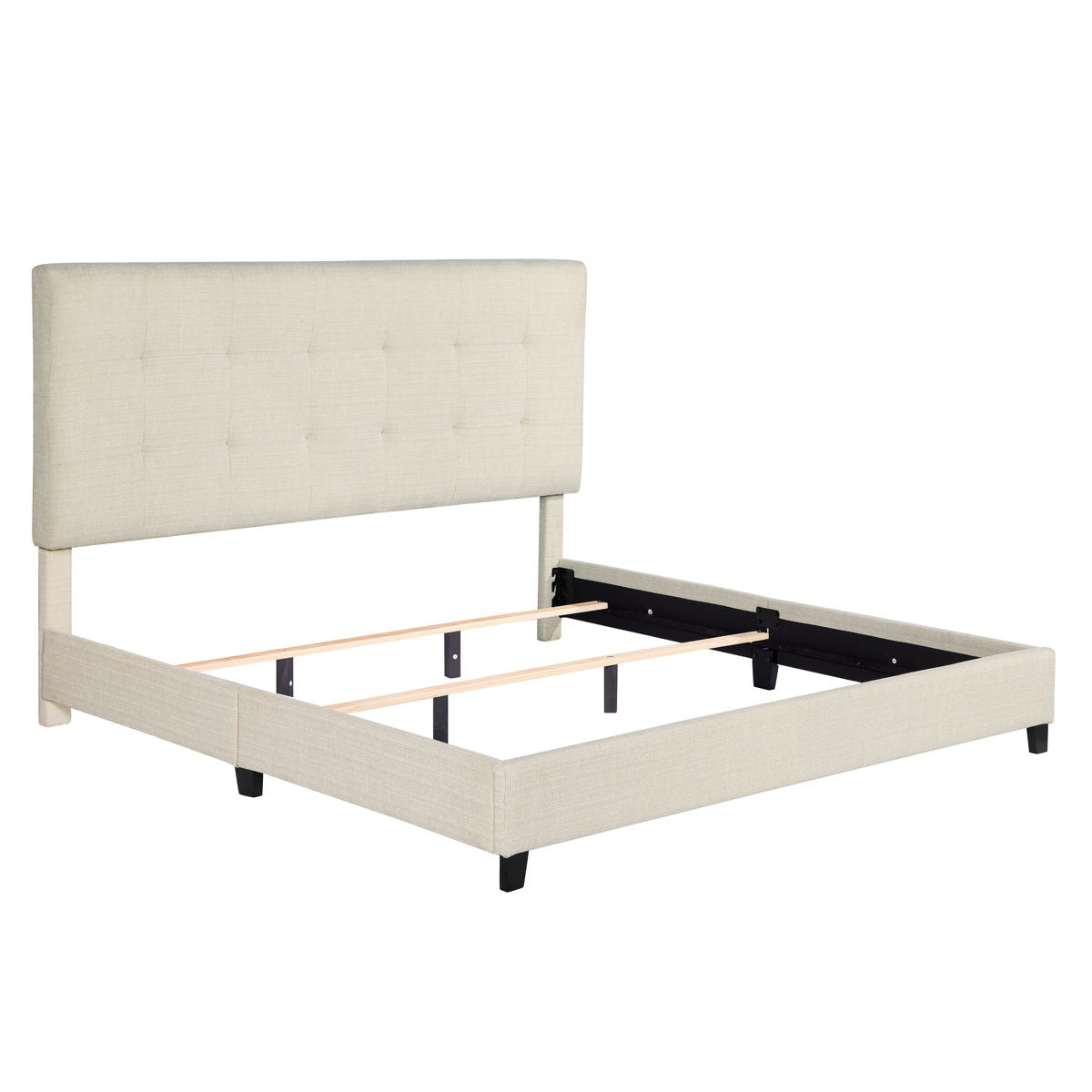 Tufted Upholstered Platform Bed