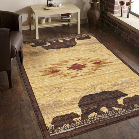 Nature's Nest - GC_CBL3006 Lodge Area Rug by Icona Home Decor | Bel Furniture