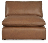 Emilia - Armless Chair - Caramel