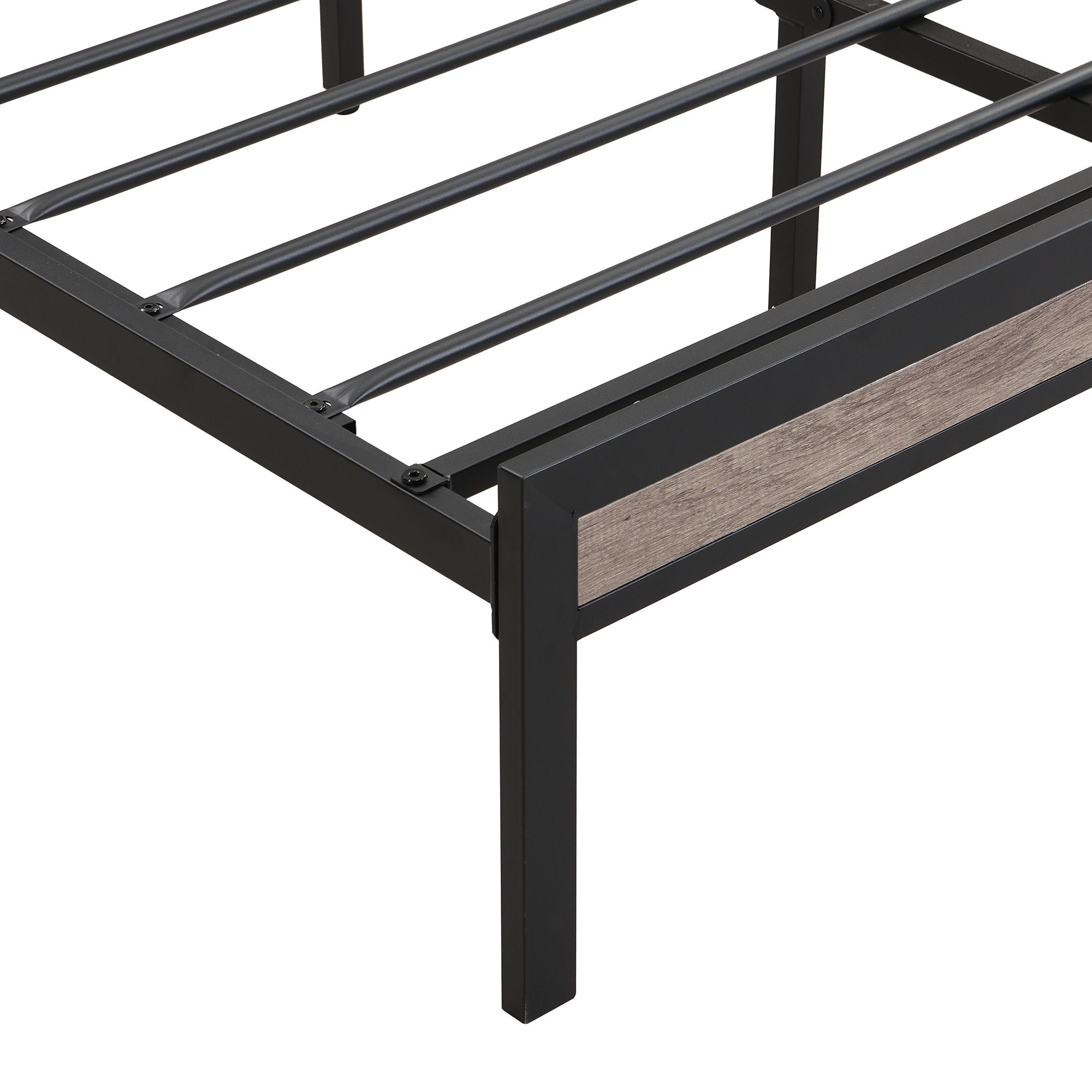 Metal Platform Bed Frame With Upholsteryolstery Storage Function Headboard And USB Liner And Footboard With Drawers, No Box Spring Needed, Large Under Bed Storage