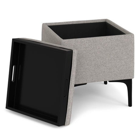 Natasha - Multifunctional Storage Ottoman With Tray - view 5