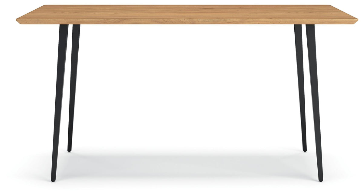 Gretlynn - Black / Natural - Rectangular Dining Room Table by Signature Design by Ashley® | Bel Furniture