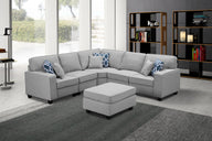 Sonoma - 6 Piece Modular L-Shape Sectional Sofa With Ottoman