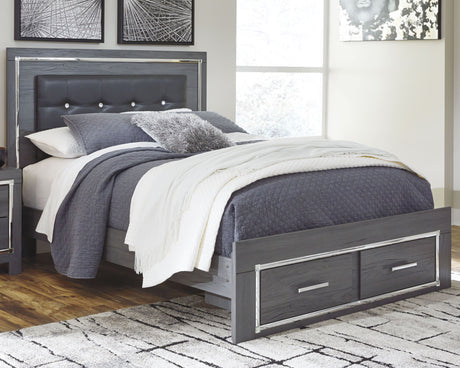 Lodanna - Panel Bed Gray Queen 2 Drawers by Signature Design by Ashley® | Bel Furniture