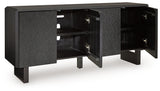 Farrelmore - Black - Accent Cabinet by Signature Design by Ashley® | Bel Furniture