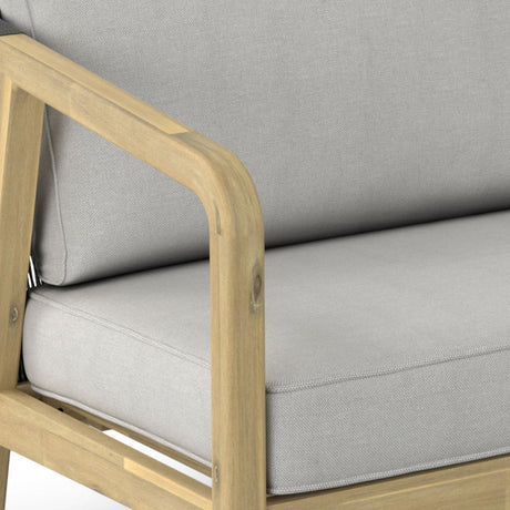 Palmetto - Outdoor Sofa - Stone Gray by Simpli-Home | Bel Furniture