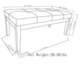 Lacey - Upholstered Tufted Ottoman Bench