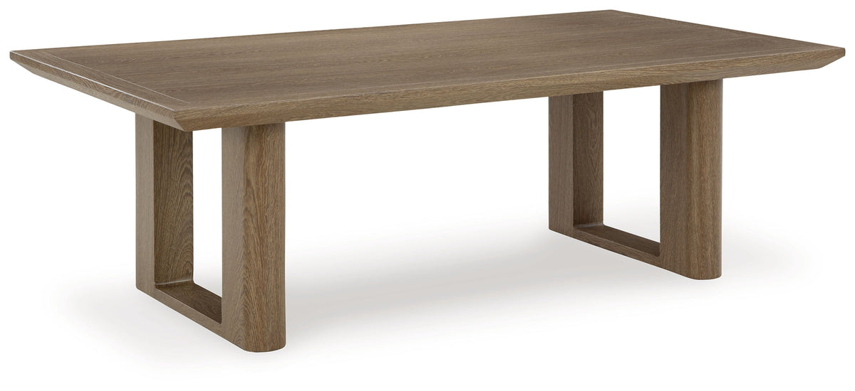 Serene Bay - Dark Brown - Rectangular Cocktail Table by Signature Design by Ashley® | Bel Furniture