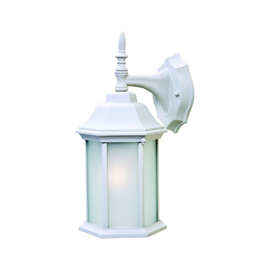 Xl Frosted Glass Swing Arm Wall Light - White