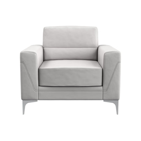 Creta - Chair - Light Gray by Global Furniture USA | Bel Furniture