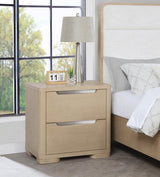 Ladera - 2-Drawer Nightstand Bedside Table - Light Elm by Coaster Fine Furniture | Bel Furniture