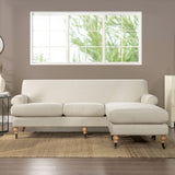 Alana - L-Shape Reversible Sectional Sofa - Light Beige by Jennifer Taylor Home | Bel Furniture