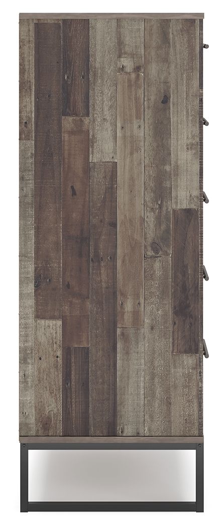 Neilsville - Black / Gray - Five Drawer Chest by Signature Design by Ashley® | Bel Furniture