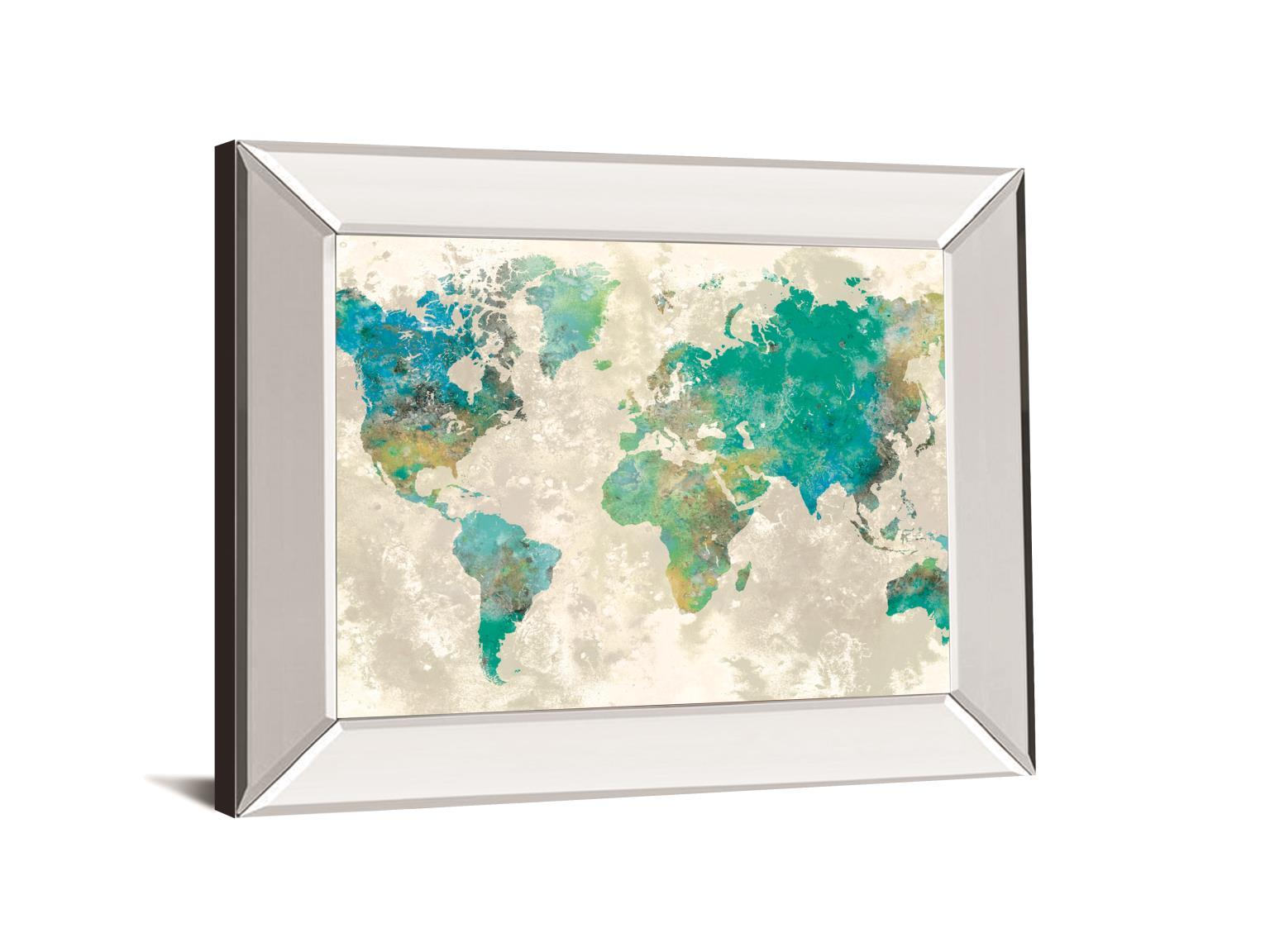 No Borders By Fontaine S. Mirrored Frame - Blue