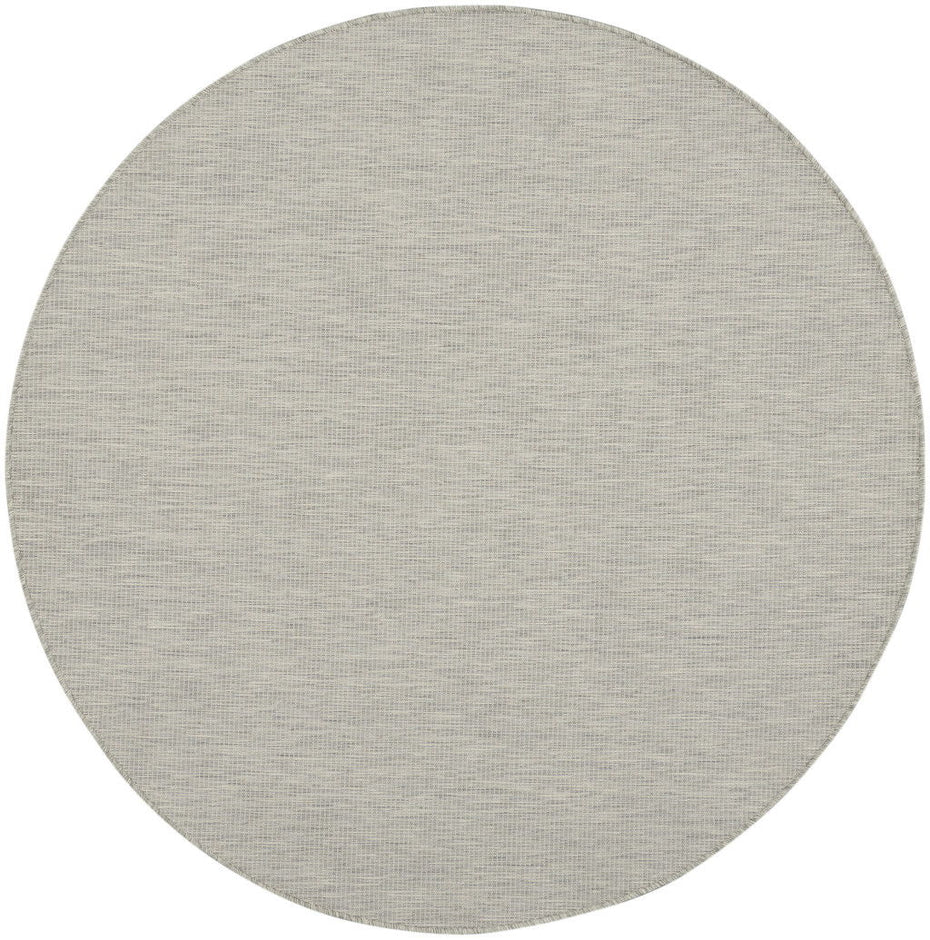 6' Round Power Loom Area Rug - Gray