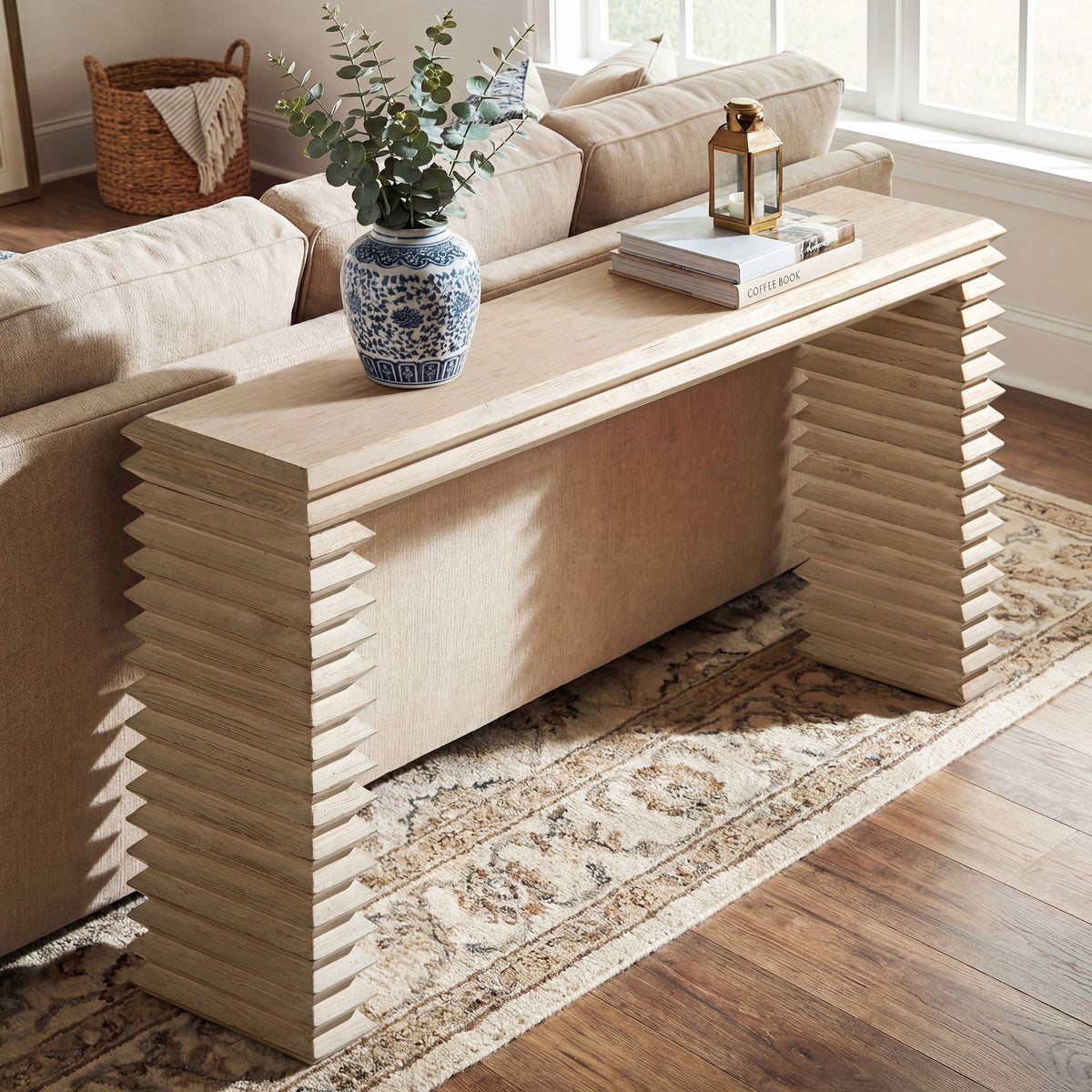 Infinity Waterfall Table Veda - Geometric Waterfall Table | BEL Furniture