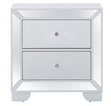 Nightstand Contemporary - Silver Champagne by Glory Furniture | Bel Furniture