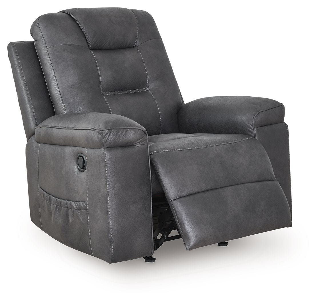 Stockworth - Granite - Rocker Recliner by Signature Design by Ashley® | Bel Furniture