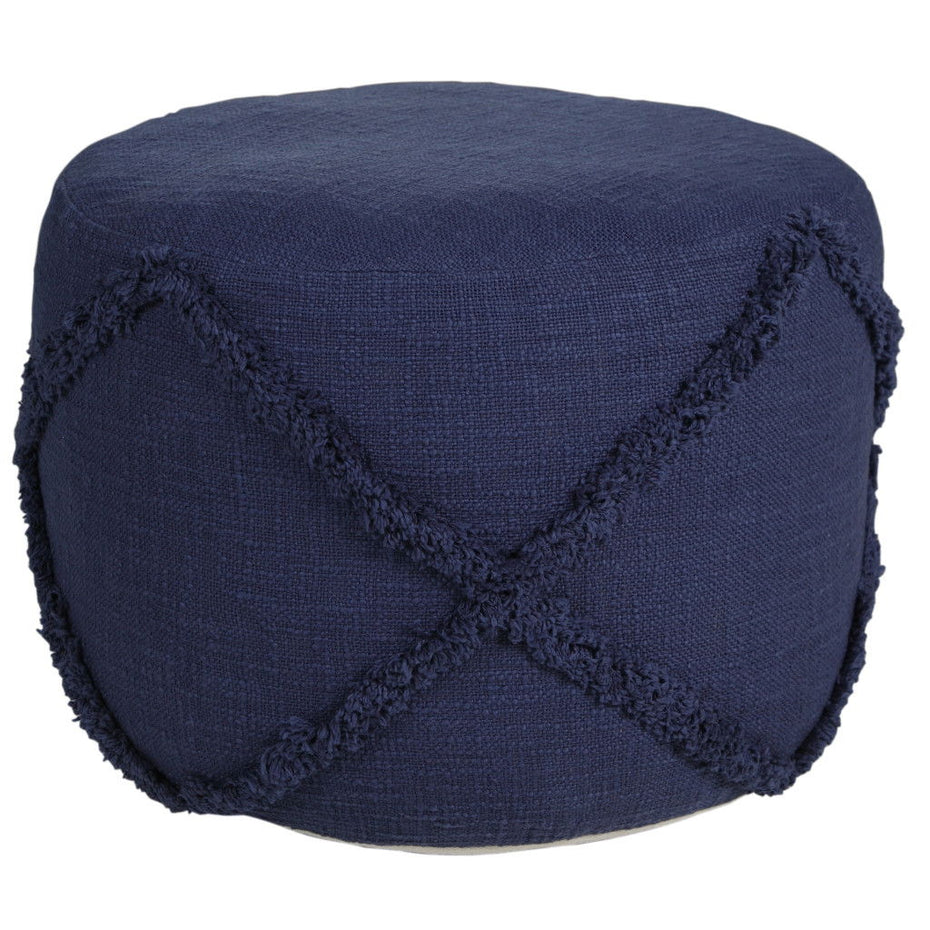 Cotton Ottoman - Blue