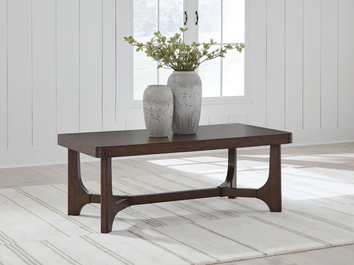 Korestone - Rectangular Cocktail Table - Dark Brown