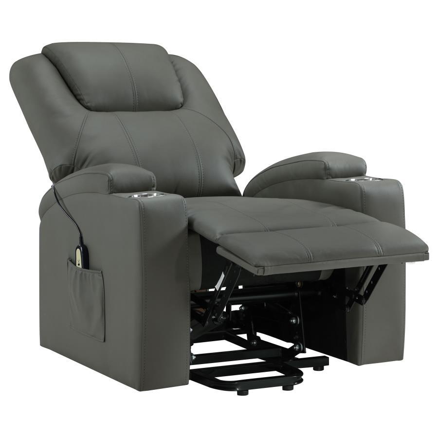 Armstrong - Upholstered Power Lift Massage Recliner