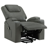 Armstrong - Upholstered Power Lift Massage Recliner