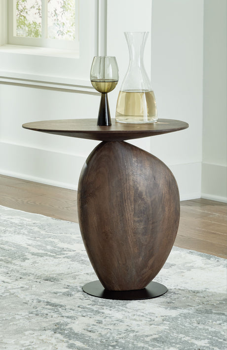 Cormmet - Brown / Black - Accent Table by Signature Design by Ashley® | Bel Furniture