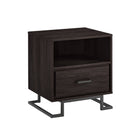 1 Drawer Nightstand - Charcoal