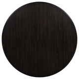 Catley - 5 Piece Round Drop Leaf Dining Table Set - Dark Coffee