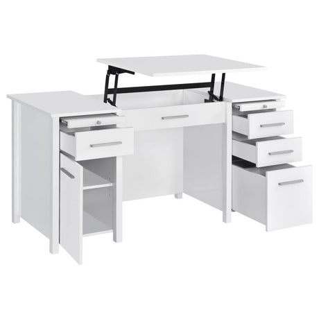 Dylan - 4-Drawer Lift Top Office Desk by CoasterEssence | Bel Furniture
