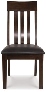 Haddigan - Dark Brown - Dining UPH Side Chair (Set of 2) by Signature Design by Ashley® | Bel Furniture