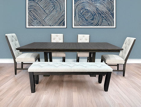 Herbert - Side Chair (Set of 2) - Espresso / Beige by Crown Mark | Bel Furniture