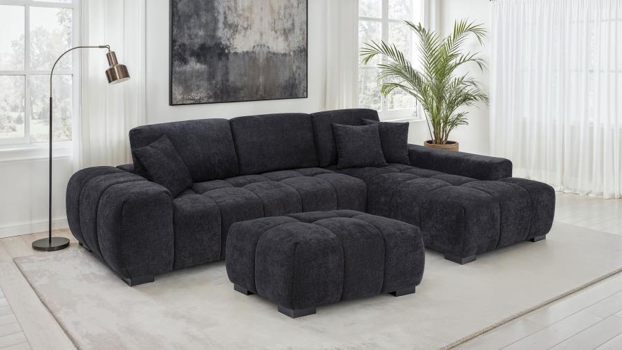 Octavia - Fabric Upholstered Sectional Chaise Sofa
