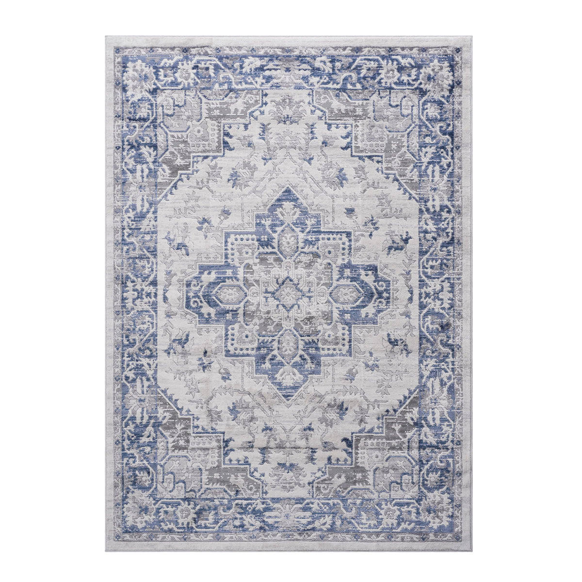 Marfi - 6' X 9' Oriental Area Rug - Blue / Gray - view 2