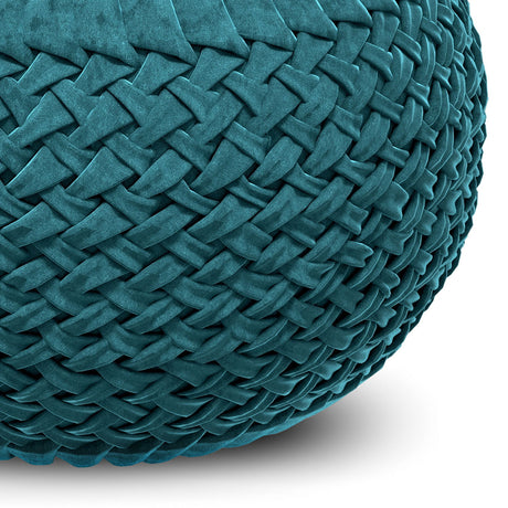 Grafton - Handcrafted Round Pouf - view 2