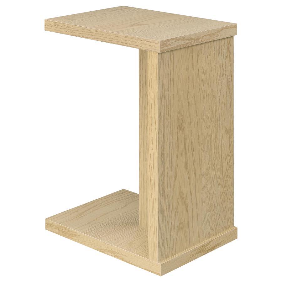 Clower - Engineered Wood C-Shaped Sofa Side Table