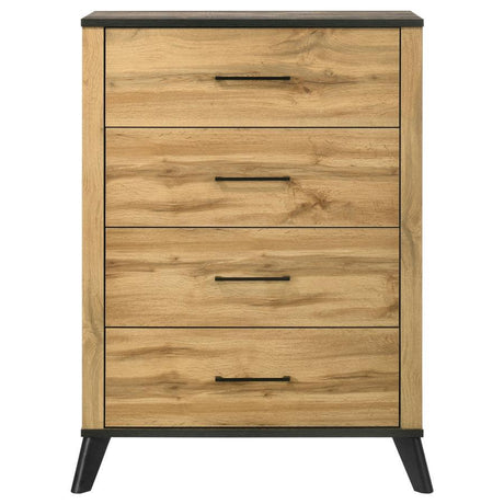 Kaywood - 4-Drawer Bedroom Chest Of Drawers - Natural Pine by Coaster Fine Furniture | Bel Furniture