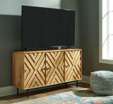 Cadewick - Natural - Accent Cabinet by Signature Design by Ashley® | Bel Furniture