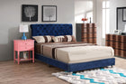 Elegant Transitional Upholstered Bed