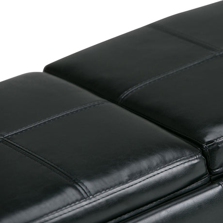 Avalon - Upholstered Storage Ottoman by Simpli-Home | Bel Furniture